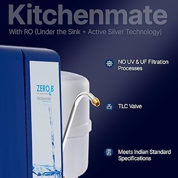 ZeroB Kitchenmate UTS RO is a sleek and stylish RO+ESS water